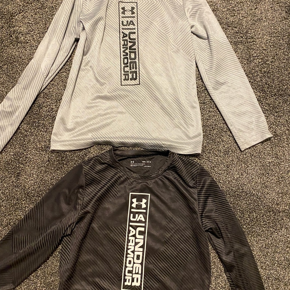Two under armor long sleeve shirts
